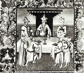 Fr 2810 f.136v, Den store khans fest, fra 